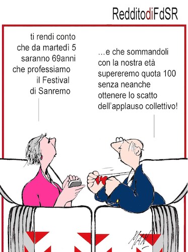 Cartoon: sanremo 2019 (medium) by Enzo Maneglia Man tagged spilli,vignetta,sanremo,umorismo,grafico,fighillearte,maneglia,enzo,man