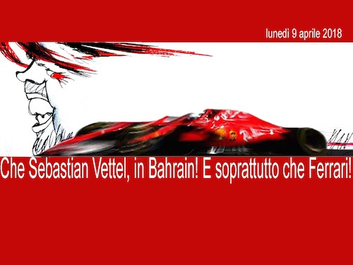 Cartoon: Sebastian Vettel (medium) by Enzo Maneglia Man tagged sport,ferrari,grf,fighillearte,maneglia,sebastiano,vettel