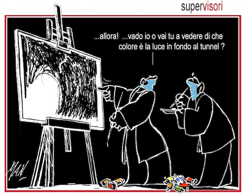 Cartoon: supervisori (medium) by Enzo Maneglia Man tagged vignette,umorismo,grafico,spilli,supervisori,tempi,di,coronavirus,maneglia,man,per,fighillearte,piccolomuseo,fighille,ita
