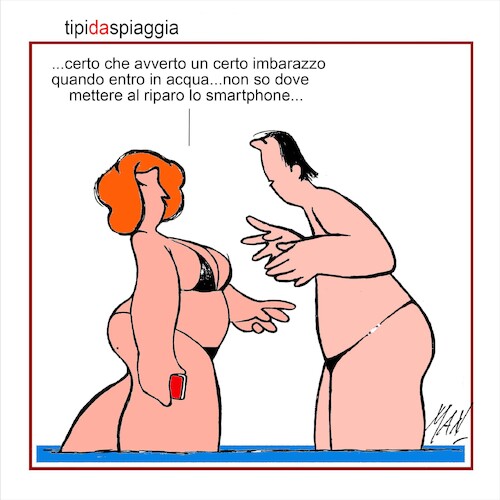 Cartoon: tipi da spiaggia (medium) by Enzo Maneglia Man tagged vignette,umorismo,grafico,spilli,fighillearte,picccolomuseo,di,fighille,ita