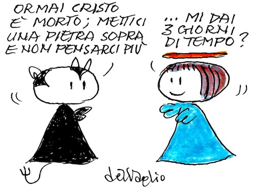 Cartoon: venerdi di DelVaglio (medium) by Enzo Maneglia Man tagged vignette,umorismo,grafico,venerdi,santo,paolo,del,vaglio