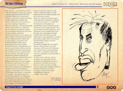 Cartoon: BUDUAR (medium) by Enzo Maneglia Man tagged adriano,celentano,buduar,almanacco,arteleggera,velentano,enzo,tortora,maneglia,grafica,caricature,umorismo,grafico,vignette,racconti,storie