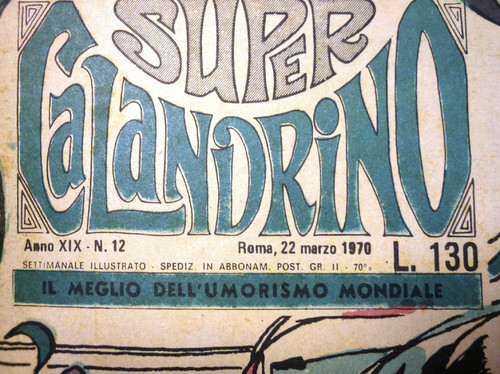 Cartoon: da SuperCalandrino 1970 (medium) by Enzo Maneglia Man tagged 1970,supercalandrino,maneglia