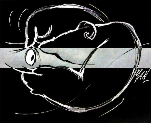 Cartoon: Serata a mezzanotte (medium) by Enzo Maneglia Man tagged racconti,storie,diari,by,franco,ruinetti,fighillearte,piccolomuseo,di,fighille,ita