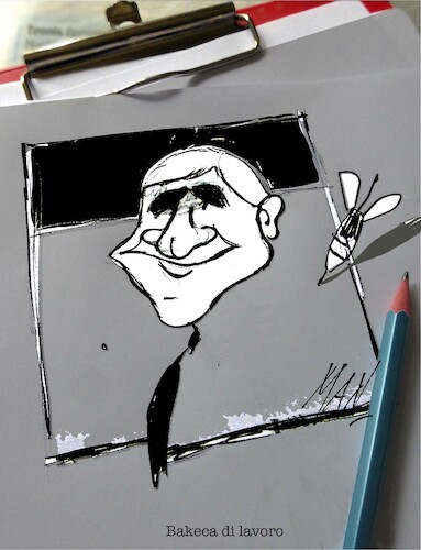 Cartoon: SERGIO MATTARELLA BIS (medium) by Enzo Maneglia Man tagged personaggi,caricature,ritratti,presidente,repubblica,italiana,sergio,mattarella,bis