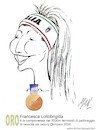 Cartoon: Francesca Lollobrigida (small) by Enzo Maneglia Man tagged sport,olimpiadi2026