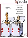 Cartoon: i cassonettari di man (small) by Enzo Maneglia Man tagged cassonettari,maneglia,giravolte