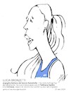 Cartoon: Lucia Bronzetti (small) by Enzo Maneglia Man tagged caricature,grafica,ritratti,sportivi,tennis,italiano,internazionale