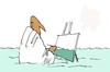 Cartoon: ridipingere il mare (small) by Enzo Maneglia Man tagged alessandro,baricco,ridipingere,mare,maneglia