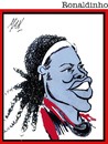 Cartoon: Ronaldinho (small) by Enzo Maneglia Man tagged ronaldinho,giocatore,calcio