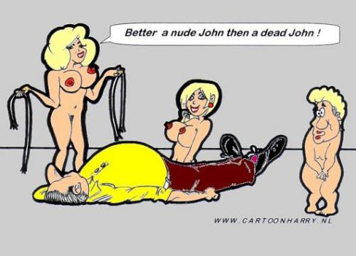 Cartoon: A better John (medium) by cartoonharry tagged nude,girls,dead,john