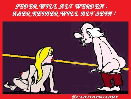 Cartoon: Alt Werden (medium) by cartoonharry tagged alt,cartoonharry