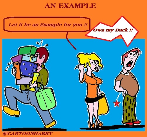 Cartoon: An Example (medium) by cartoonharry tagged example,cartoonharry