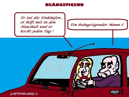 Cartoon: Angst (medium) by cartoonharry tagged angst,haushalt
