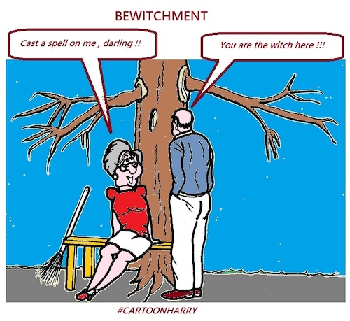 Cartoon: Bewitchment (medium) by cartoonharry tagged bewitchment,cartoonharry
