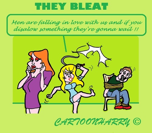Cartoon: Bleat (medium) by cartoonharry tagged men,women,bleat,relations