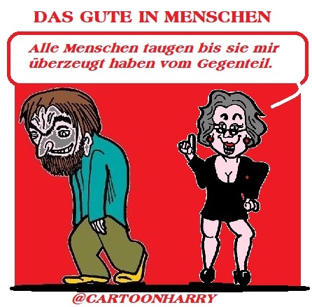 Cartoon: Das Gute (medium) by cartoonharry tagged gute,cartoonharry
