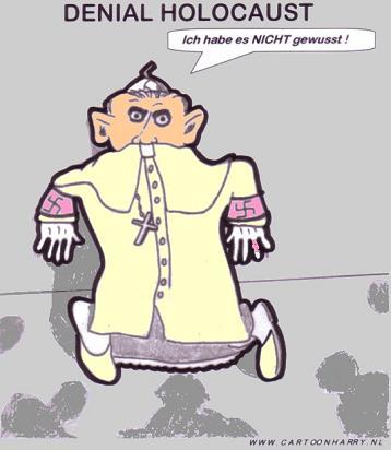 Cartoon: Denial Holocaust (medium) by cartoonharry tagged denial,pope,holocaust,williamson