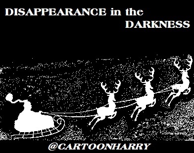 Cartoon: Disappearance (medium) by cartoonharry tagged disappearance,xmas,santa,darkness,cartoonharry