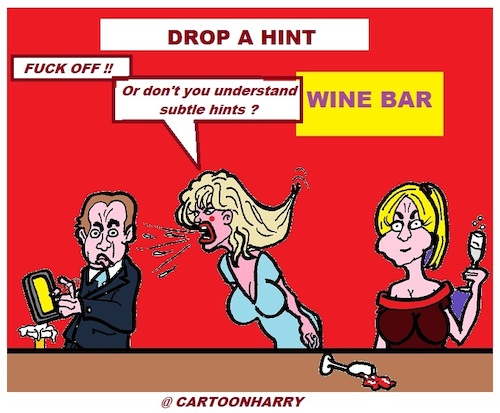 Cartoon: Drop a Hint (medium) by cartoonharry tagged hints,cartoonharry
