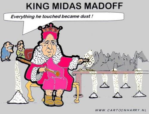 Cartoon: Dust (medium) by cartoonharry tagged money,midas,king,madoff