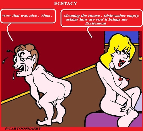 Cartoon: Ecstacy (medium) by cartoonharry tagged ecstacy,cartoonharry