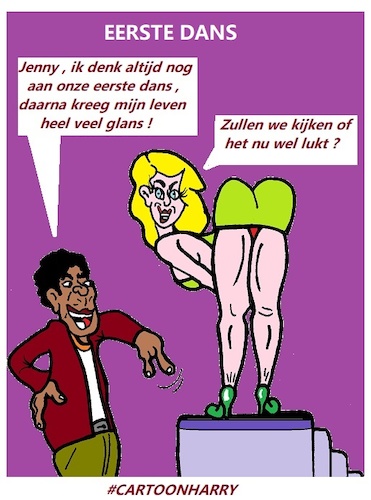 Cartoon: Eerste Dans (medium) by cartoonharry tagged dans,cartoonharry