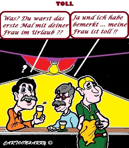 Cartoon: Eine Fantastische Frau (medium) by cartoonharry tagged urlaub,frau