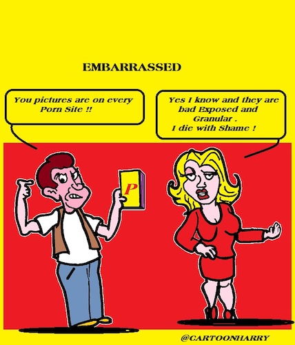 Cartoon: Embarrassed (medium) by cartoonharry tagged embarrassed,cartoonharry