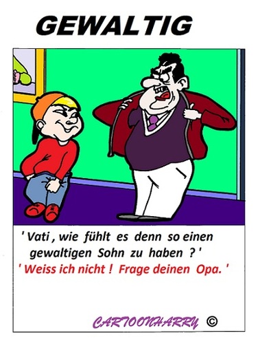 Cartoon: Fantastisch (medium) by cartoonharry tagged toonpool,omi,opa,grossvater,vater,enkel,deutsch,dutch,cartoonharry,cartoonist,cartoon,sohn
