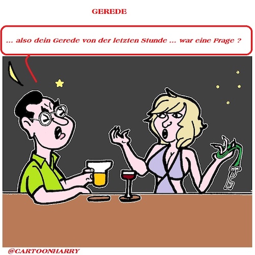 Cartoon: Frage (medium) by cartoonharry tagged cartoonharry