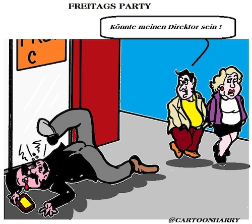 Cartoon: Freitags (medium) by cartoonharry tagged cartoonharry