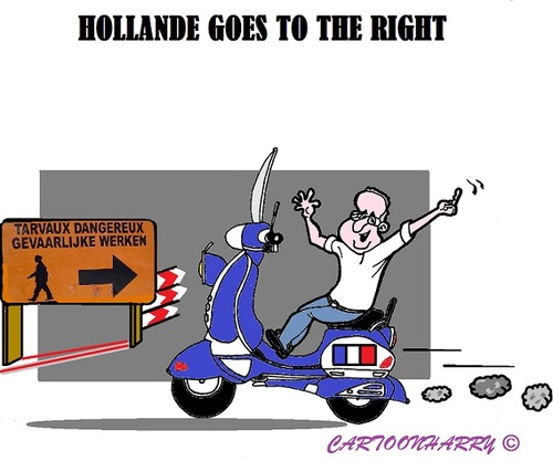 Cartoon: Fuck Left (medium) by cartoonharry tagged france,left,right,hollande