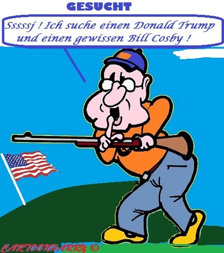 Cartoon: Gesucht (medium) by cartoonharry tagged usa,trump,cosby,suchen