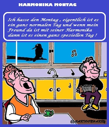 Cartoon: Harmonika (medium) by cartoonharry tagged heute,montag,harmonika,cartoonharry