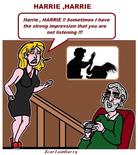Cartoon: Harrie !! (medium) by cartoonharry tagged listen,cartoonharry