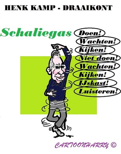Cartoon: Henk Kamp (medium) by cartoonharry tagged schaliegas,kamp,draaikont