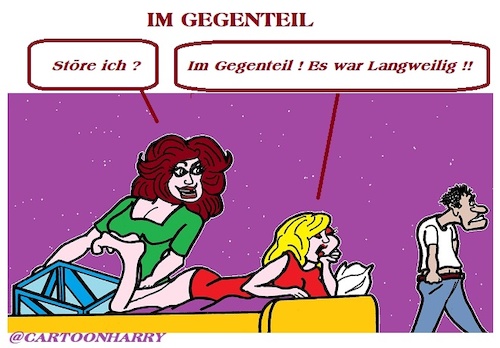 Cartoon: Im Gegenteil (medium) by cartoonharry tagged gegenteil,cartoonharry