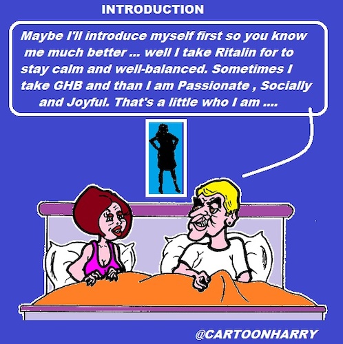 Cartoon: Intrduction (medium) by cartoonharry tagged man,wife,friend,introduction