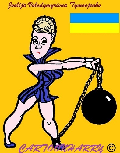 Cartoon: Julia Timosjenko (medium) by cartoonharry tagged toonpool,dutch,cartoonist,cartoonharry,caricature,statement,prison,juliatimosjenko,timosjenko,julia,ukraine