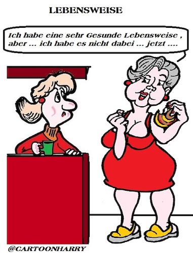 Cartoon: Lebensweise (medium) by cartoonharry tagged lebensweise