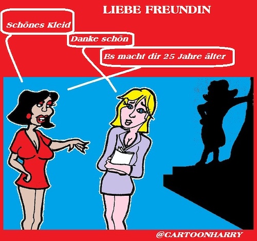 Cartoon: Liebe (medium) by cartoonharry tagged freundin,cartoonharry