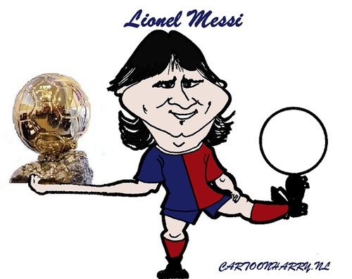 Cartoon: Lionel Messi (medium) by cartoonharry tagged lionel,messi,caricature,barcelona,argentina,cartoonharry,toonpool
