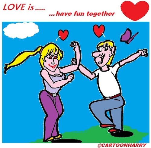 Cartoon: Love is ... (medium) by cartoonharry tagged love,cartoonharry
