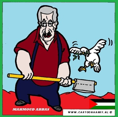 Cartoon: Mahmoud Abbas (medium) by cartoonharry tagged toonpool,dutch,cartoonharry,cartoonist,cartoon,caricature,israel,abbas,mahmoud,lebanon,middleeast
