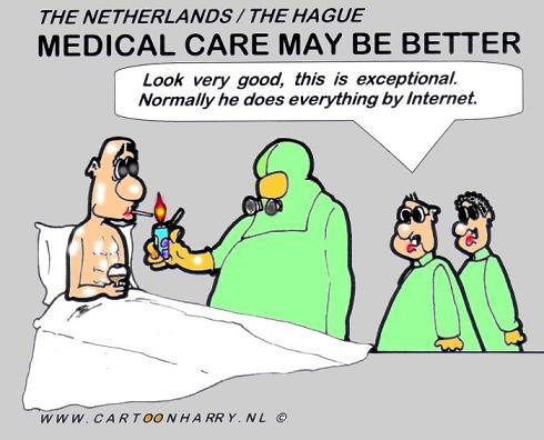 Cartoon: Medical Care (medium) by cartoonharry tagged care,medics,internet,cartoonharry