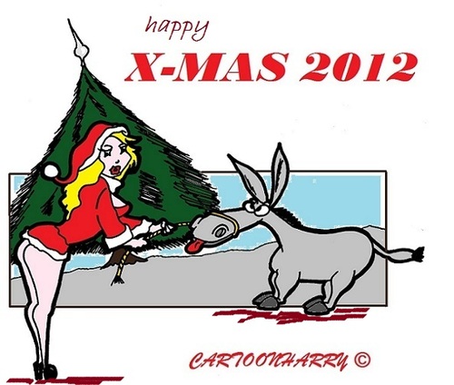 Cartoon: Merry Christmas (medium) by cartoonharry tagged xmas,everyone,2012,cartoons,cartoonharry,dutch,toonpool