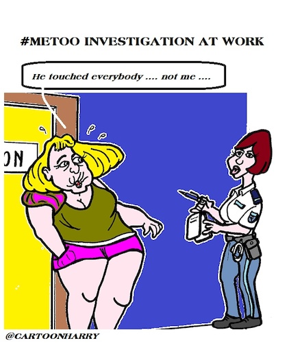 Cartoon: MeToo at Work (medium) by cartoonharry tagged metoo,work