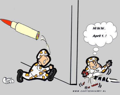 Cartoon: Militaire 1Aprilgrap (medium) by cartoonharry tagged 1april