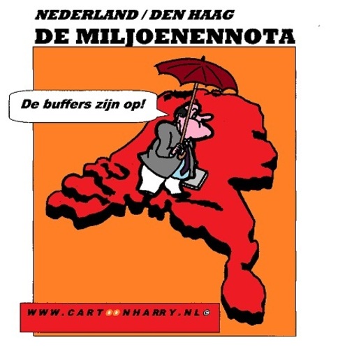 Cartoon: Miljoenennota van Nederland (medium) by cartoonharry tagged miljoenennota,holland,buffers,borders,cartoon,cartoonist,cartoonharry,dutch,toonpool